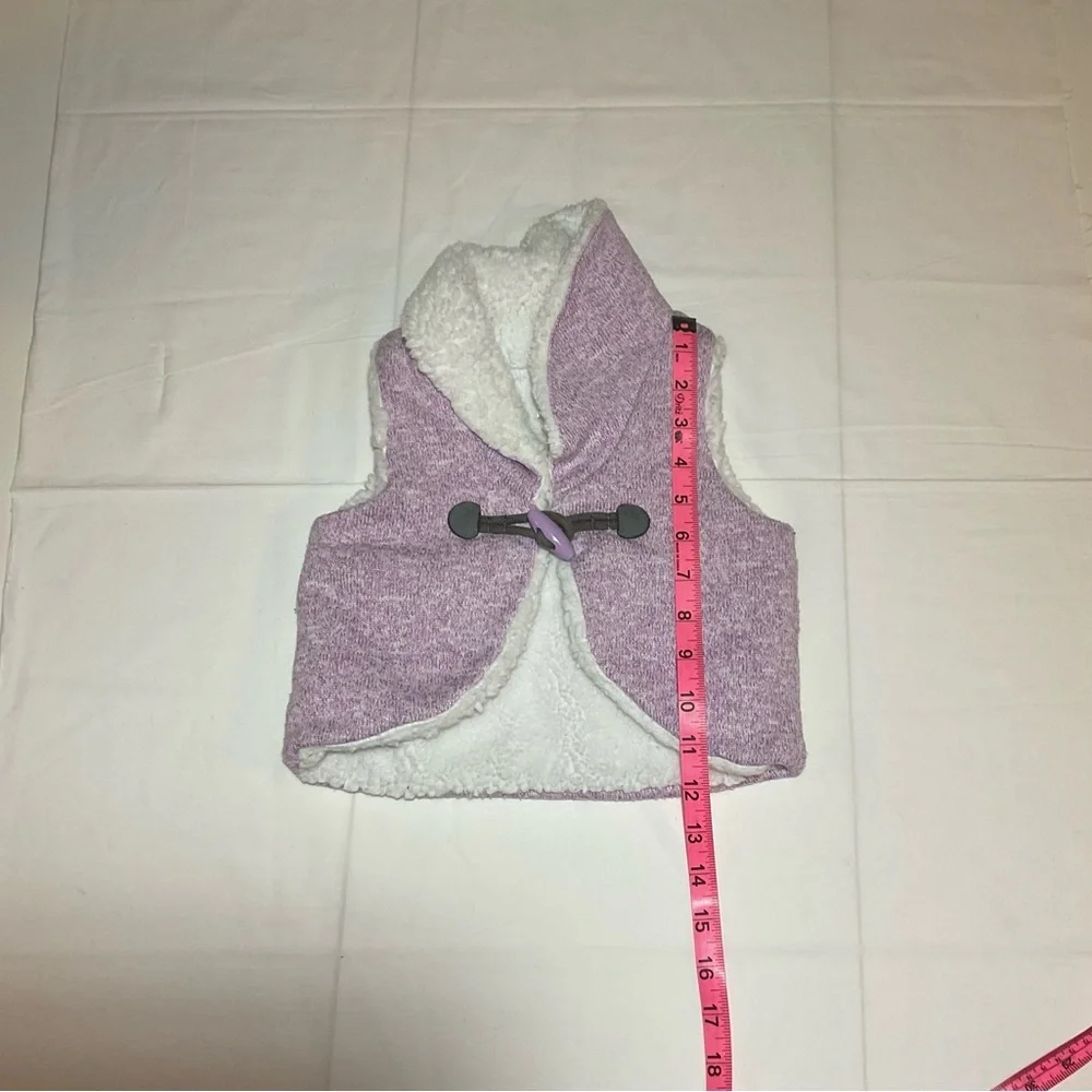 Gymboree Baby Girls Size 12-24 Months Lavender With Faux Fur Vest